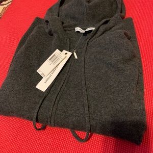 Gray Cashmere Hoodie